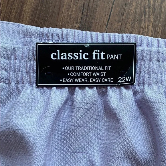 Alfred Dunner Classic Fit Corduroy Pants Lilac Purple Size 22W NWT - Picture 2 of 9